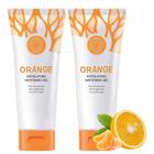 Esfoliante em gel esfoliante Niaoyun Orange para rosto e corpo, 2 unidades