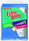 Esfrebom saco p/lixo 5unidades 200L Azul - Bettanin