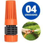 Esguicho Com Engate Rosqueado e Jato Regulável Para Mangueira De 1/2" Polegada Tramontina Kit 04 Un