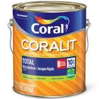 Esmalte a Base de Água Coralit Total Zero Brilhante 3,6 Litros - CORAL - Tintas Coral