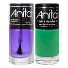 Esmalte Água de coco Coleção Ah o verão + Top Brilho 10ml Anita