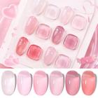 Esmalte de gel Born Pretty Sheer Pink, 7 ml, 6 peças, conjunto de presente