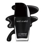 Esmalte de unhas wet n wild Wild Shine Black Crème Color