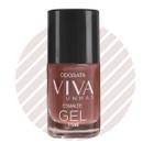 Esmalte Em Gel Nude Avelã Não Precisa Cabine Secagem Rápida Hipoalergênico Viva Unhas ODORATA REF 2684