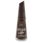 Esmalte Marrom Cremoso Risqué + Iza Esse Marrom é meu 8ml