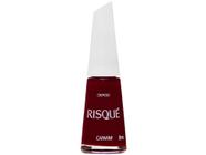 Esmalte Risqué Carmim Vermelho Cremoso - Hipoalergênico 8ml