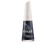 Esmalte Risqué De Salto no Asfalto Preto Metálico - Hipoalergênico 8ml