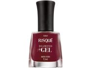 Esmalte Risqué Diamond Gel Amora Negra - Cremoso Hipoalergênico 9,5ml