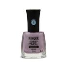 Esmalte Risqué Diamond Gel Cor Seda Lilás Metálico 9,5ml