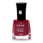 Esmalte Risqué Diamond Gel Cor Vinho Bordô 9,5ml