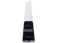 Esmalte Risqué Escuros Preto Sépia Cremoso - Hipoalergênico 8ml