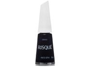 Esmalte Risqué Escuros Preto Sépia Cremoso - Hipoalergênico 8ml