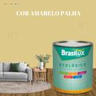 Esmalte Sintético Brasilux Base Água Ecologico Cor Amarelo 800ML Brilhante