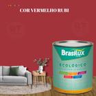 Esmalte Sintético Brasilux Base Água Ecologico Cor Vermelho 800ML Brilhante