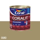 Esmalte Sintético Coralit Ultra para Madeira e Metais 900ml 225ml Ouro Coral