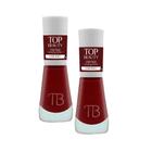 Esmalte Top Beauty Cremoso Cor Cabernet 9ml Kit com duas unidades