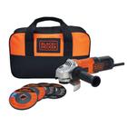 Esmerilhadeira 1/2 650w c /4discos+bolsa 127v - black+decker