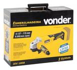 Esmerilhadeira 4.1/2 18V Com Carregador E 2 Bateria Vonder