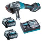 Esmerilhadeira Ang 4-1/2" 40v XGT GA031 2x 2.5Ah Makita 220v