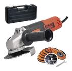 Esmerilhadeira Angular 4.1/2" 820W Com 12 Discos + Maleta G720K12-127V Black&Decker