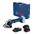 Esmerilhadeira angular a Bateria 5" 18V 4,0 AH Brushless com 2 Baterias - GWS 180-LI - Bosch