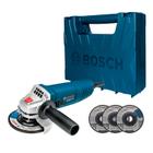 Esmerilhadeira Angular Bosch GWS 850 850W M14 Com 3 Discos E Maleta