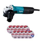 Esmerilhadeira Angular Makita profissional M9510b 850w mais 10 discos De corte