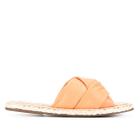 Espadrilhe Couro Santa Lolla Flat Cruzada Feminina