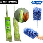 Espanador de Pó 100% Microfibra Bompack Verde - 40cm - 1 Unidade