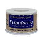 Esparadrapo Impermeavel Bege Sanfarma 25mm x 4,5m 6 Unid