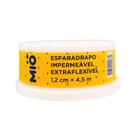 Esparadrapo Impermeável Mió Extra Flexível Branco 1,2cm X 4,5m 1 Unidade Kit com cinco unidades