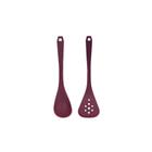 Espatula e Colher de Silicone Roxo Beterraba Talheres 2un - LE COOK