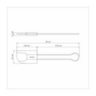 Espatula em Silicone Tramontina Molde Cinza com Cabo em Aço Inox