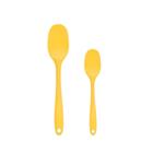 Espatula Redonda e Mini Utensilios Silicone Amarelo Kids 2un - OIKOS