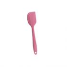 Espátula Reta em Silicone Duplo Rosa 20,7x4,2cm - Oikos