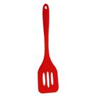 Espátula Vazada De Silicone Utensilio Cozinha Vermelho Yazi