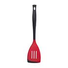 Espátula Vazada Revolution Nylon e Silicone Premium Bicolor Vermelho e Preto Black Onix Le Creuset