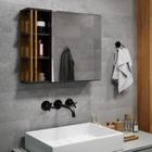 Espelheira Banheiro com 1 Porta prateleiras e nicho NIX - Várias Cores