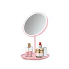 Espelho Articulado Com Led Maquiagem Mesa Circular Usb