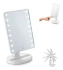 Espelho Camarim Ajustável Luzes LED retangular rotação