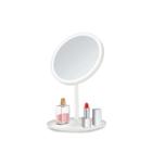 Espelho Com Led De Mesa Articulado Maquiagem Circular Usb