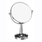 Espelho D Mesa Maquiagem Ótica Estética Dupla Face Gira 360º