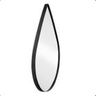 Espelho De Banheiro Decorativo 70cm OVAL Orgânico Preto