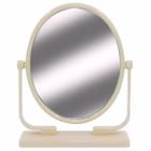 Espelho de Mesa Dupla Face Moldura para Maquiagem Giratório