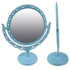Espelho de Mesa Duplo Decorativo Penteadeira Princesa Bancada Banheiro Maquiagem Penteado Beleza Vintage