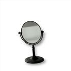 Espelho De Mesa Oval Dupla Face Preto Maquiagem - Wincy