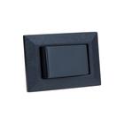Espelho de Tomada Simples Chanfrado com 1 Interruptor Preto