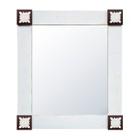 Espelho Decorativo com Moldura Provençal e Apliques 62cm x 82cm Decore Ponto