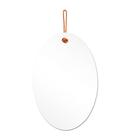 Espelho Decorativo Lina Alça Sisal Laranja 60X40 Cm Oval