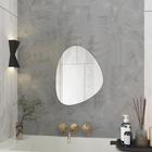 Espelho decorativo orgânico 50cmx40cm moderno luxo sala quarto banheiro